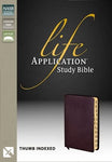 BBL NAS Life App'n Study Bible BURG Thb Indx