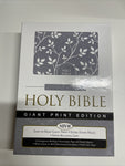 BBL NIV Giant Print Bible Gray Cloth