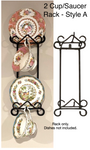 Wrought Iron Cup/Plate Racks Assorted