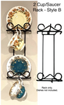 Wrought Iron Cup/Plate Racks Assorted