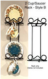 Wrought Iron Cup/Plate Racks Assorted