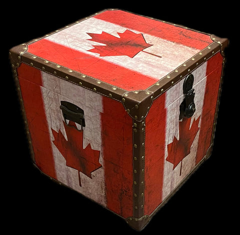 Canada Flag Storage Trunk