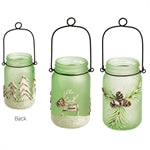 Green Mason Jar LED Assorted