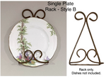 Wrought Iron Cup/Plate Racks Assorted