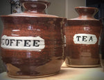 Barclay Pottery Canister set Tea/Coffee