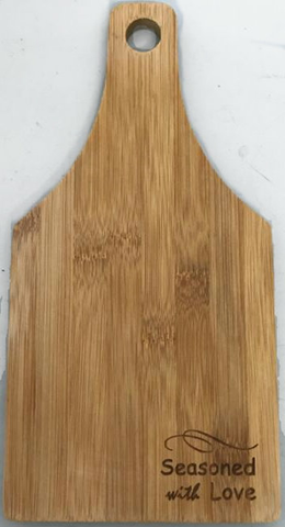 Seasoned with Love Bamboo Cutting Board 11"x5.5"