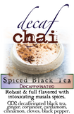 Decaff Black Chai