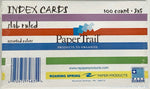 Index Cards BarSlab Ruled 3 x 5 inch 100count 5colors/pk