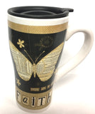 Stoneware Latte Travel Mug w/Gift Box REG$15