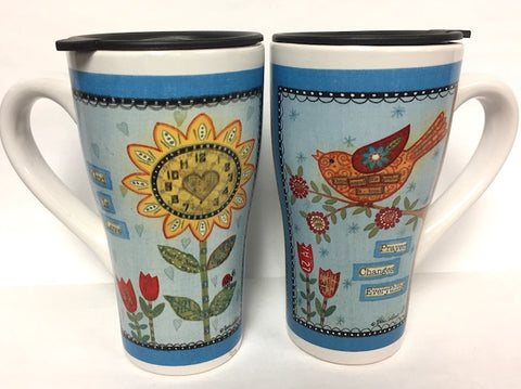 Stoneware Latte Travel Mug w/Gift Box REG$15