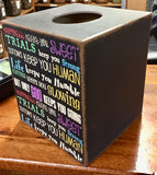 Tissue Box Cover KEEPS YOU...