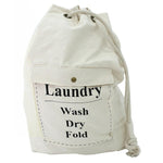 LAUNDRY BAG white canvas