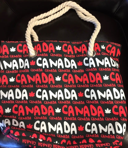 Canada Graffiti Bag w/Rope Handle