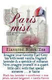 Paris Mist Earl Grey Black Tea