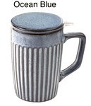 SHELL Infuser Mug 18oz Stoneware SS tilt'n'drip Casaware