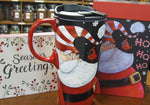 Ceramic Christmas Travel Mugs w/Gift Box